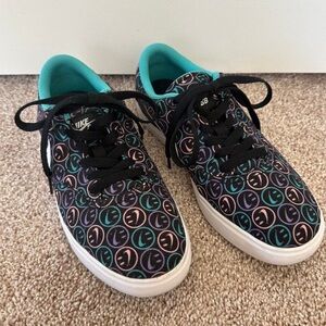 Nike SB Youth Have A Nike Day Skateboard Shoe Check Canvas Sneakers Black 6Y